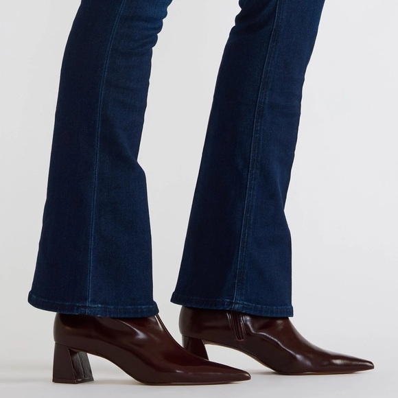 Steve Madden Ashli Wine Leather Ankle Booties - Picture 2 of 5